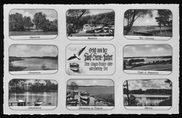 Orig. Foto Mehrbild AK 50er Jahre, Gruß Von Der Fünf Seen Fahrt, Malente, Fegetasche, Langensee, Edebergsee, Schwentine - Malente-Gremsmuehlen