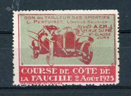 COURSE DE COTE DE LA FAUCILLE 2 AOUT 1925 - DON DU TAILLEUR   DES SPORTIFS PERTUISET LONS-LE SAUNIER - St CLAUDE JURA (* - Sports