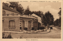 CPA ST-PIERRE-LES-NEMOURS Hotel-restaurant Des Roches (924970) - Saint Pierre Les Nemours