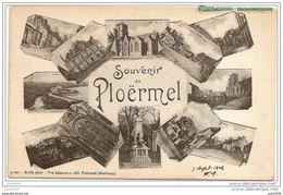 PLOERMEL ..-- 1908 Vers BRUXELLES ( Mr J. ANGIBAUD ) . Voir Verso . - Ploërmel