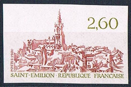 France Non Dentele IMP 1981  N° 2162  Saint Emilion   Neuf  MNH ** - Ungezähnt