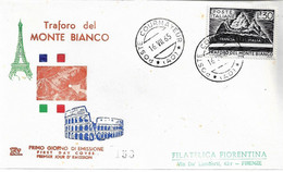 Fdc Chimera: TRAFORO MONTE BIANCO (1965); No Viaggiata; A_Courmayer - F.D.C.