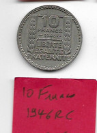 10 Francs  " TURIN "  1946   Rc   SUP - 10 Francs