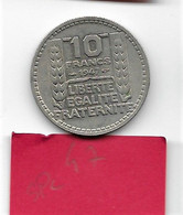 10 Francs  " TURIN "  1947   Gt   SPL - 10 Francs