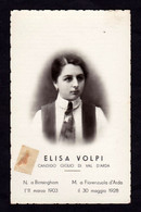 ELISA VOLPI - CON RELIQUIA - Mm. 65 X 105 - Religion & Esotericism