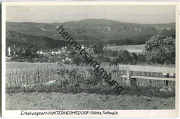 Hinterhermsdorf - Verlag H. Wagner Hinterhermsdorf - Handabzug - Sebnitz