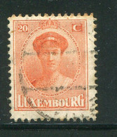 LUXEMBOURG- Y&T N°125- Oblitéré - 1921-27 Charlotte Voorzijde