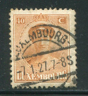 LUXEMBOURG- Y&T N°128- Oblitéré - 1921-27 Charlotte Voorzijde