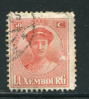LUXEMBOURG- Y&T N°155- Oblitéré - 1921-27 Charlotte Voorzijde
