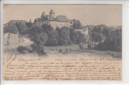 LA SARRAZ - LE CHATEAU. -DOS UNIQUE AVEC UPU - 24.11.1900 - TACHETE AU DOS! - La Sarraz