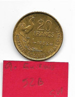 20 Francs  " G.Guiraud "  1952 B   SUP - 20 Francs