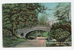 Central Park Bridle Path. New York. Year 1912 - Central Park