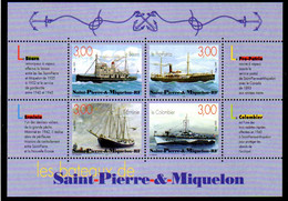 S.P.M. 1999 - Yvert BF 7 -  Neuf **/ MNH - Les Bateaux De Saint-Pierre & Miquelon - Blokken & Velletjes