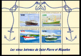 S.P.M. 1994 - Yvert BF 4 -  Neuf **/ MNH - Vieux Bateaux De Saint-Pierre & Miquelon - Blocs-feuillets