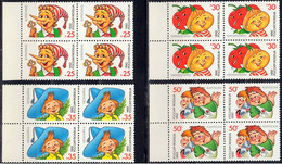 Russia 1992,  Heroes Of Children's ,fairy Movies- MNH Block Of X4 Pieces - Neufs