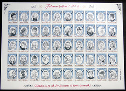 Denmark 2012 Christmas Seal   MNH Full Sheet - Hojas Completas