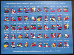 Denmark 2011 Christmas Seal   MNH Full Sheet - Full Sheets & Multiples