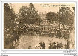 CHARLEVILLE..-- TRAM .  ACCIDENT De TRAM Du 26 Juin 1911 . Vers CORBION ( Melle Justine BOUCHEZ ) . . - Charleville