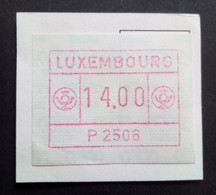 Luxembourg, Label From A Slotmachine About 14 Franc - Vignette