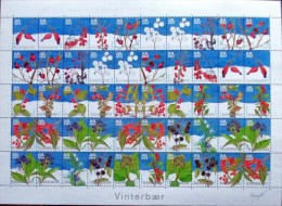 Denmark Christmas Seal 2004 MNH ( **)  Full Sheet  Folded Winter Berries - Hojas Completas