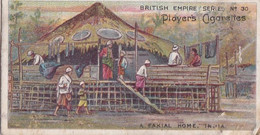 30 A Fakial Home In Jamaica - British Empire Series 1904 -  Players Original Antique Cigarette Card - Player's