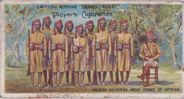 35 Houssa Soldiers West Coast Of Africa - British Empire Series 1904 -  Players Original Antique Cigarette Card - Player's