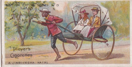 19 A Jinricksha In Natal - British Empire Series 1904 -  Players Original Antique Cigarette Card - Player's