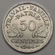 50 Centimes Francisque, Légère, 1944 B (Beaumont-le-Roger)  - Etat Français - 50 Centimes