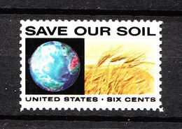 U.s.a.  - 1970. Salva La Nostra Terra. Il Raccolto. Save Our Soil. The Harvest . MNH - Umweltverschmutzung