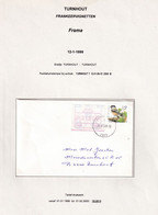 DDBB 195 -  Enveloppe Affranchissement MIXTE TP Buzin + Vignette Mécanique TURNHOUT 1999 - PEU COMMUN ! - 1985-.. Birds (Buzin)
