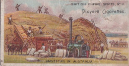 11 Harvest In Australia  - British Empire Series 1904 -  Players Original Antique Cigarette Card - Player's