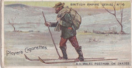 10 New South Wales Postman On Skates - British Empire Series 1904 -  Players Original Antique Cigarette Card - Player's