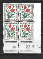 CD201-1 Coin Daté TIMBRE TAXE  YT   Tirage  Du  22-05-1964  Neuf ** - Portomarken