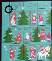 Denmark 1980 Christmas Seal 1980 MNH Full Sheet Unfolded   Christmasmotives - Volledige & Onvolledige Vellen