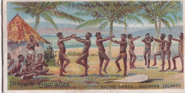 Native Dance, Andaman Islands  - British Empire Series 1904 -  Players Original Antique Cigarette Card - Player's