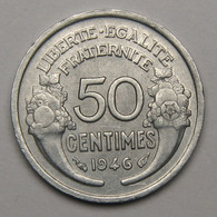 50 Centimes Morlon, Aluminium, 1946 - Gouvernement Provisoire De La République Française - 50 Centimes