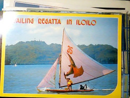 FILIPPINE SAILING REGATTA IN ILOILO PHILIPPINES - Colourful Sails On Native Outrigger Boats  S1990 IN5112 - Philippines