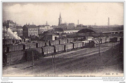 CHALON - SUR - SAONE ..-- GARE . 1915 Vers ??   MILITARIA . Voir Verso . - Chalon Sur Saone