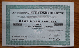 NV Koninklijke Hollandsche Lloyd - 1925/1932 - Scheepsverkeer