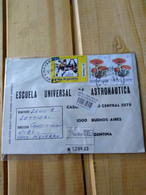 Argentina  Fungi Yv  1825*2 Usa 94 Stamp  Registered Letter Navarro BsAs.curious Addtl Label.reg Post E 7 - Covers & Documents