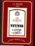 Calendrier Double  Carte Parfumée  L T PIVER   VETIVER  1993 - Anciennes (jusque 1960)
