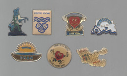 PINS PIN'S CPAM 1398 CDTS METZ SNAM CRAM 78 CENTRE SOCIAL  CPAM BOUCHES DU RHONE MEUSE  LOT 7 PINS - Administrations