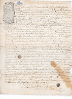 - Généralité De LIMOGES Dix Deniers 1712 Et 1718 - Une Feuille - Voir Au Verso ( Ro Vo - 2 Cachets ) - Cachets Généralité