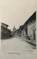 Ste Menehould - La Grande Rue Du Château - Vue Sur L’église - Sainte-Menehould