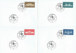 Germany - Mi-Nr 624/627 FDC Karten / Cards # München (m534)- - 1961-1970