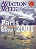 Aviation Week Juin 2001 Spécial Salon Du Bourget + Spotter's Guide - Transportation