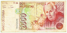 ESPAÑA - 2000 Pesetas - 24.04.1992 - Pick 162 - Serie 1D - Jose Celestino Mutis - 2.000 - [ 4] 1975-…: Juan Carlos I.