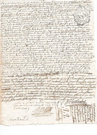 - Généralité De LIMOGES  10 Deniers 1745 - Une Feuille - Cachets Généralité