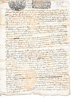 - Généralité De LIMOGES  1 Sol 4 Deniers 1698 Et 1700 - 2 Feuilles - 2 Cachets - Seals Of Generality
