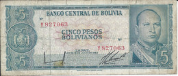 BOLIVIE   -   5 Pesos 1962   -- - Bolivië